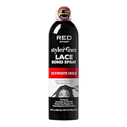 RED by KISS Styler Fixer Lace Bond Spray Ultimate Hold 14.8 fl. oz. - Elevate Styles