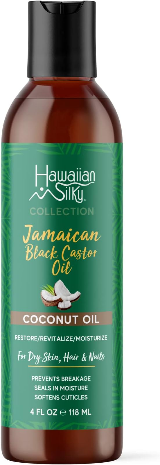 Hawaiian Silky Collection Jamaican Black Castor Oil Coconut Oil 4 Oz - Elevate Styles