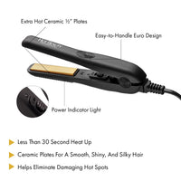Thumbnail for Hot Beauty Professional Ceramic Mini Flat Iron – 1/2