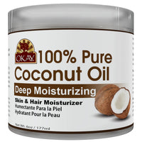 Thumbnail for OKAY 100% Pure Coconut Oil – Deep Moisturizing (177 mL / 6 oz)
