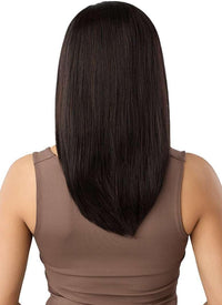 Thumbnail for Outre EverRoot 100% Unprocessed Human Hair Half Wig – HH-Yaki Straight 18