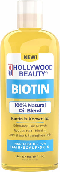 Thumbnail for Hollywood Beauty Biotin 100% Natural Oil Blend 8 oz - Elevate Styles