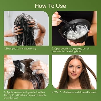 RED Color Change Shampoo Permanent Hair Color (Dark Brown)3pcs - Elevate Styles