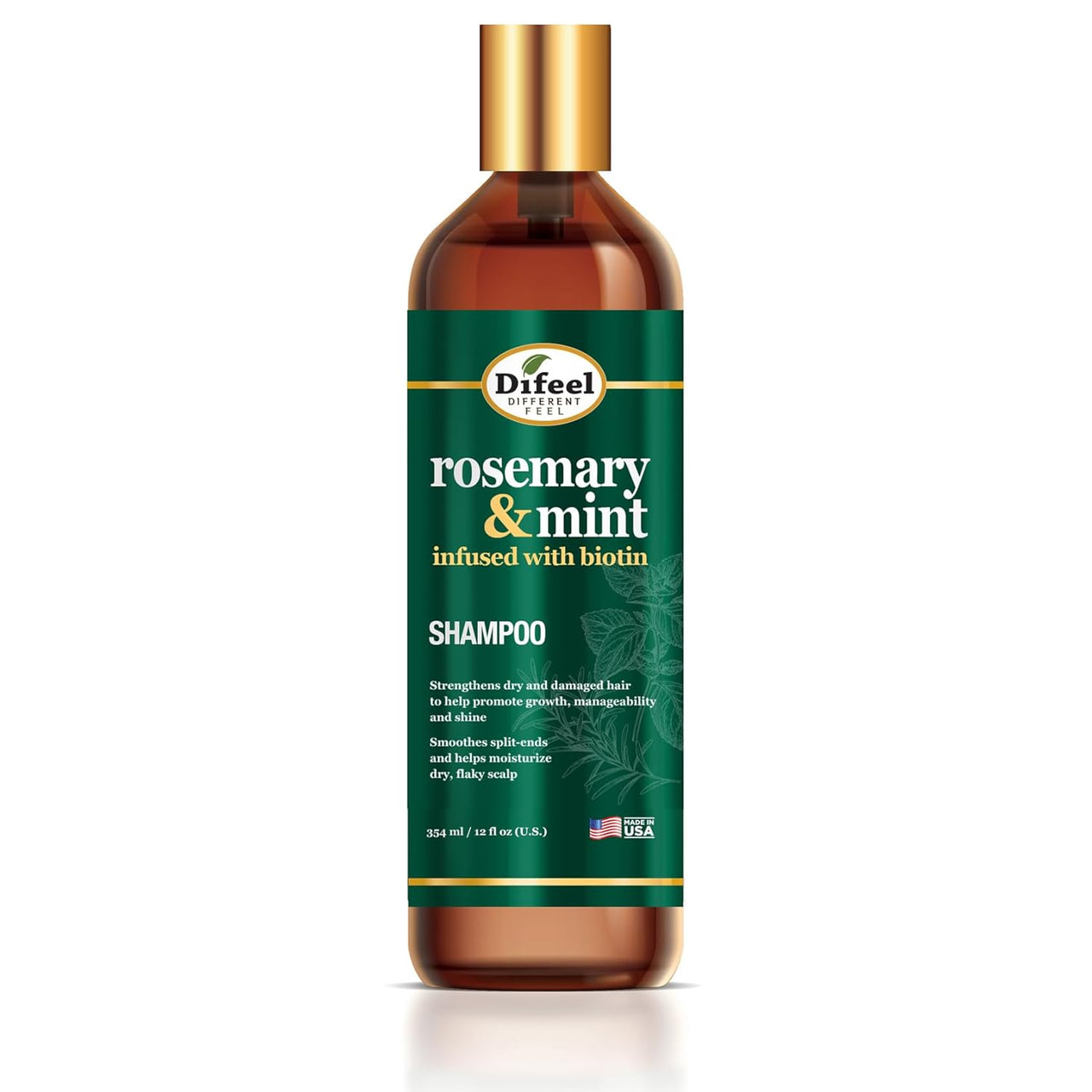 Difeel Rosemary & Mint Strengthening Shampoo 12oz - Elevate Styles