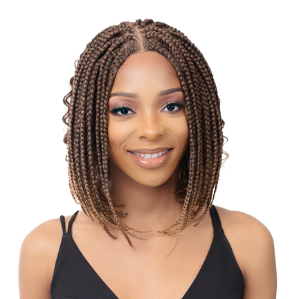 Illuze 4x4 Lace Front Wig Boho Box Bob | Elevate Styles display picture 3