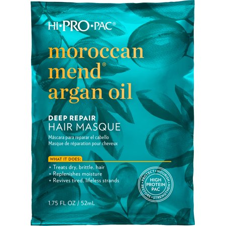 Hi-Pro-Pac Moroccan Mend Argan Oil Deep Repair Hair Masque – 1.75 oz - Elevate Styles