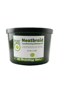 Thumbnail for PURE Neatbraid Conditioning Shining Gel – #1 Braiding Gel with Megahold (64 oz / 4 lbs)