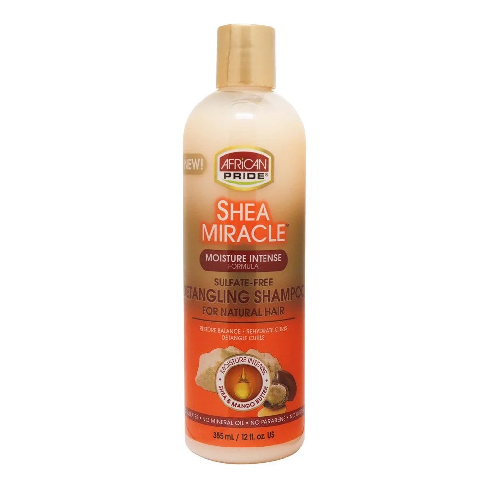 African Pride Shea Butter Miracle Moisture Intense Detangling Shampoo – 12 oz
