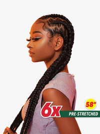 Thumbnail for Sensationnel X-Pression Pre-Stretched Braid 58″ – 6X Pack - Elevate Styles