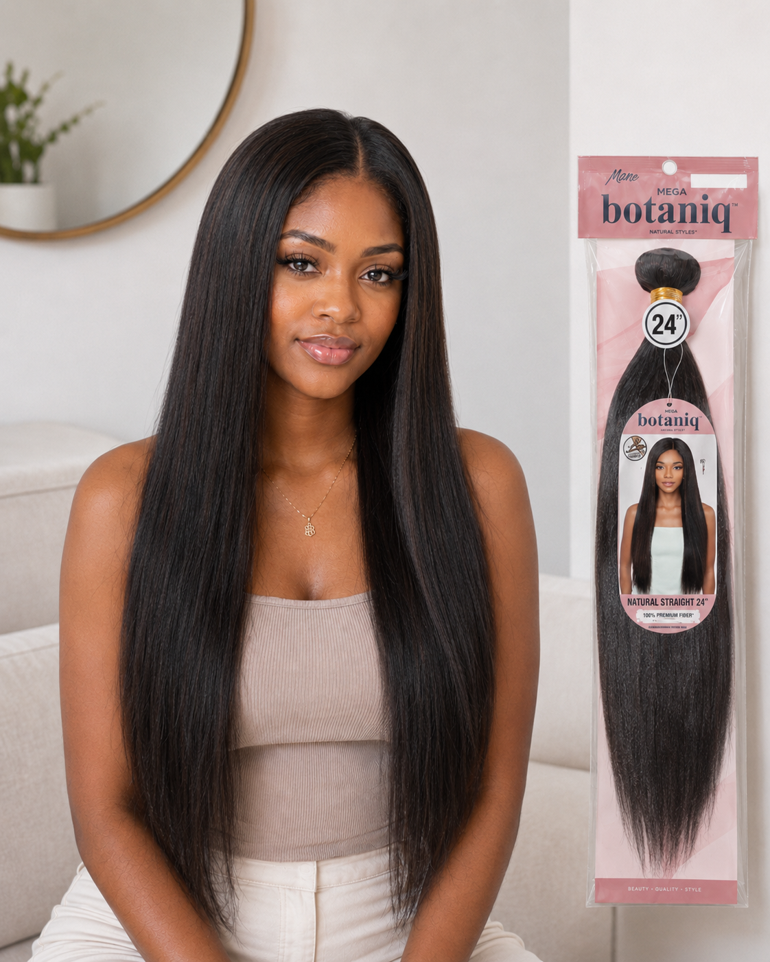 Botaniq Mega Brazilian Straight Human Hair  Weave MBST