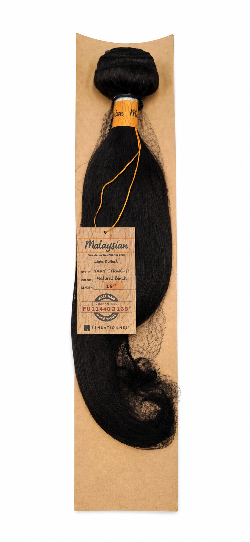 Sensationnel Bare & Natural Malaysian Natural Straight Virgin Remi Hair 14"-16" Color Natural