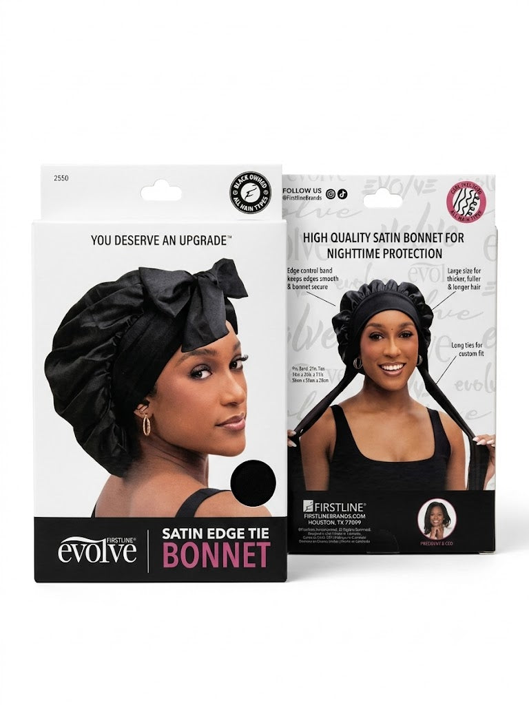 Firstline Evolve Satin Edge Tie Bonnet