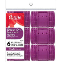 Thumbnail for Annie Snap-On Magnetic Rollers Purple 1 3/4