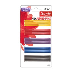 Annie 40 Jumbo Pins Assorted Color 2 3/4" 3309