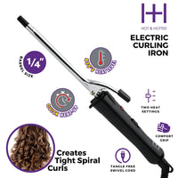 Thumbnail for Hot & Hotter Electric Curling Iron - 1/4