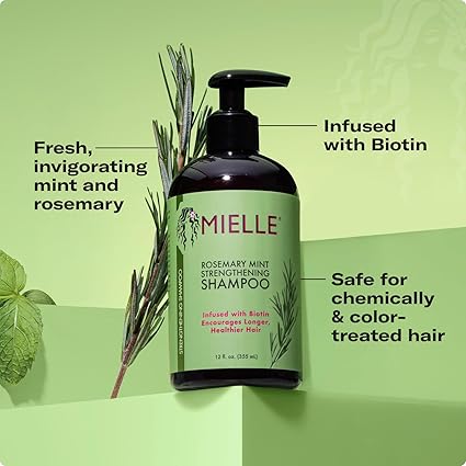 Mielle Rosemary Mint Strengthening Shampoo 12 oz - Elevate Styles