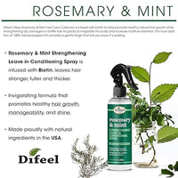 Thumbnail for Difeel Rosemary & Mint Strengthening Leave-In Conditioning Spray 6 oz - Elevate Styles