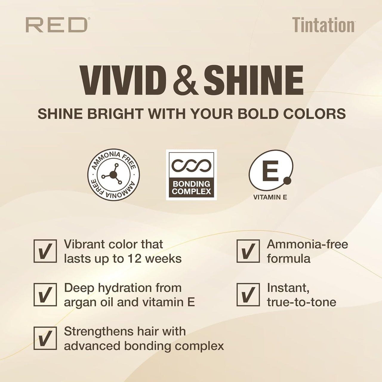 Red Tintation Vivid & Shine Hair Color Light Brown TV700 - Elevate Styles