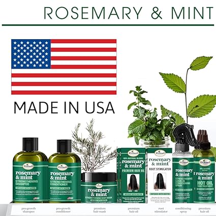 Difeel Rosemary & Mint Strengthening Leave-In Conditioning Spray 6 oz - Elevate Styles