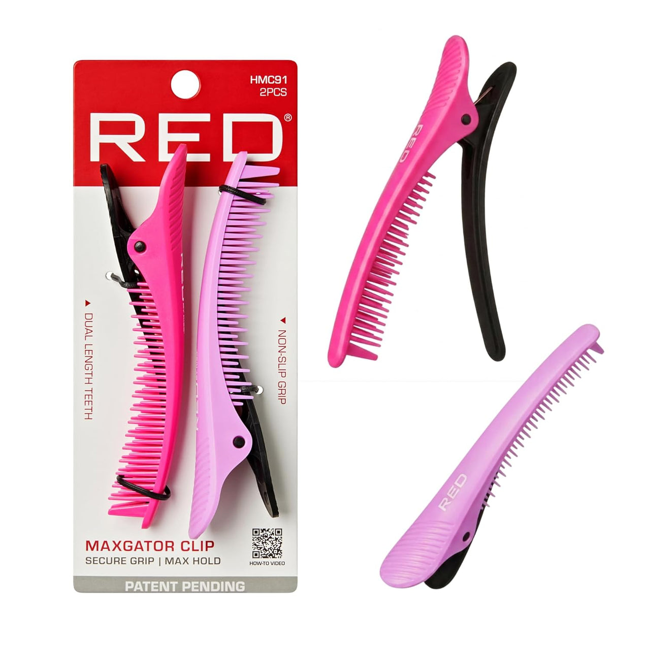 RED by Kiss Maxgator Clip Secure Grip | Max Hold (HMC91)