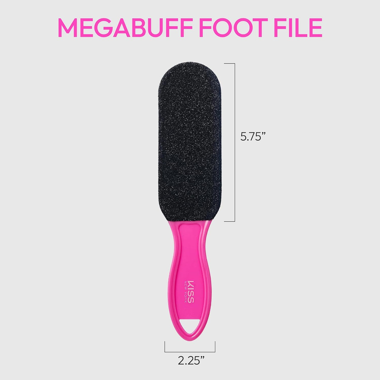 KISS New York MegaBuff Foot File Double Sided Callus Remover FF25 - Elevate Styles