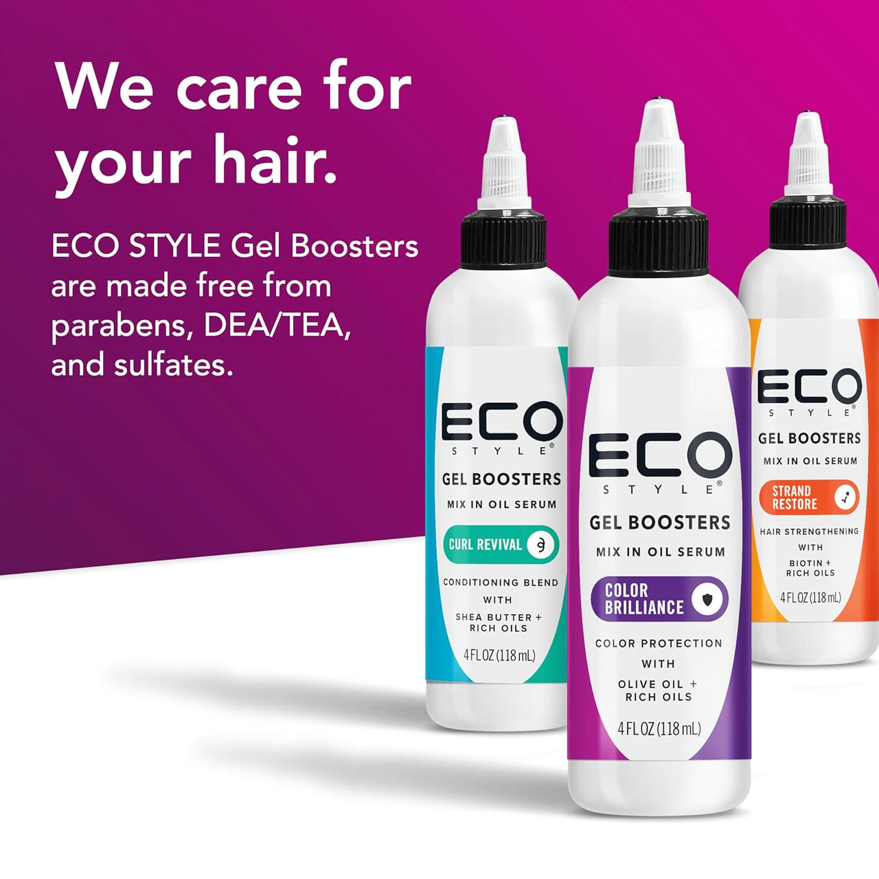 Eco Style Gel Boosters Color Brilliance Mix In Oil Serum 4 fl. oz. - Elevate Styles