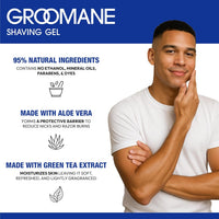 Thumbnail for Red Pro Groomane Barber Grade Shaving Gel Sensitive 16.9 fl. oz. - Elevate Styles