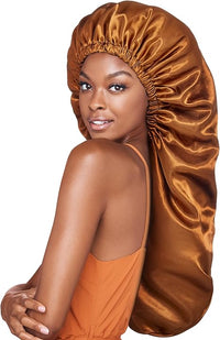 Thumbnail for RED by Kiss Adjustable Ultra Silky Satin Bonnet Braid Brown (HQ223)