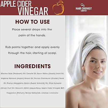 Hair Chemist Apple Cider Vinegar Revitalizing Premium Hair Oil 7.1 oz - Elevate Styles
