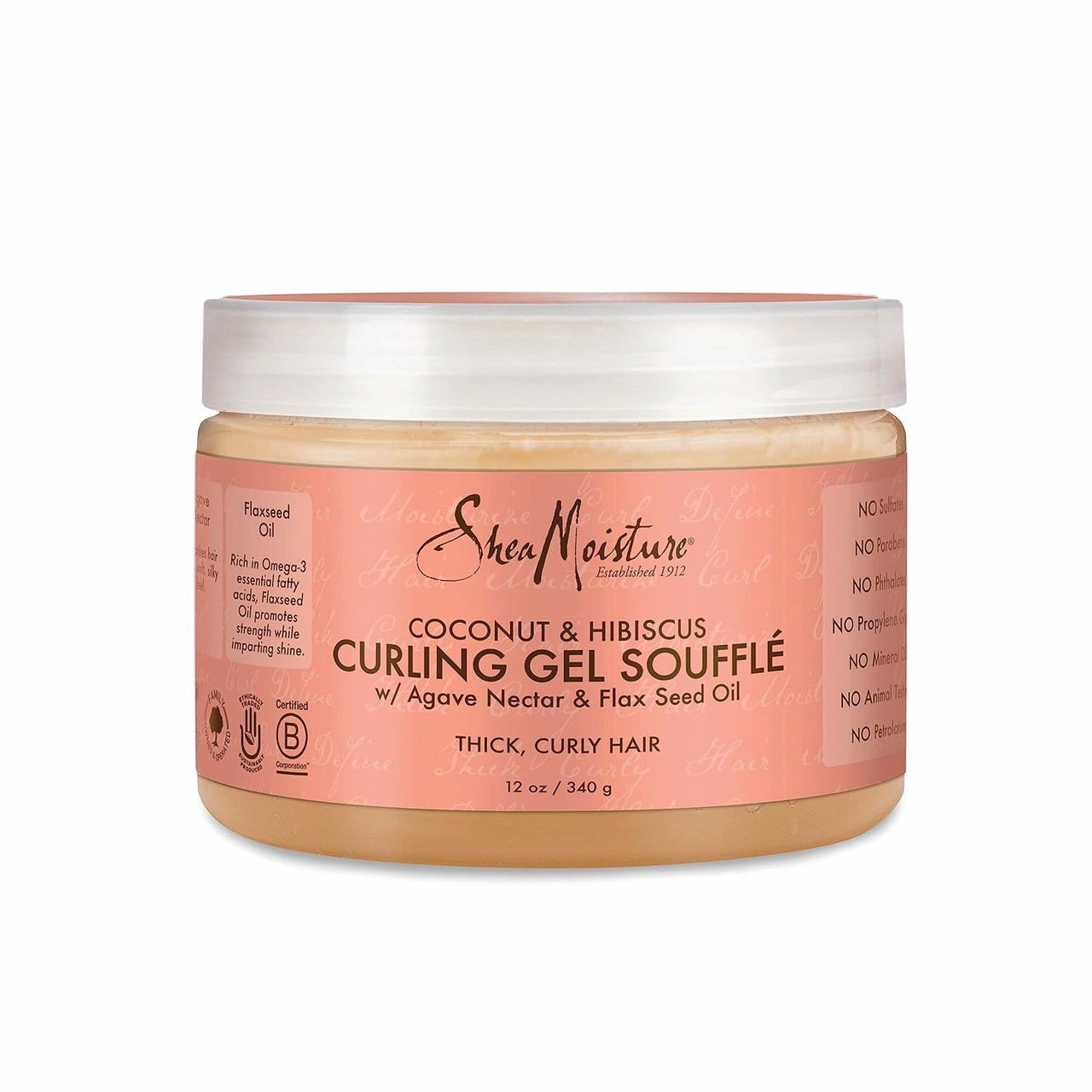 SheaMoisture Coconut & Hibiscus Curling Gel Soufflé 12 oz. - Elevate Styles