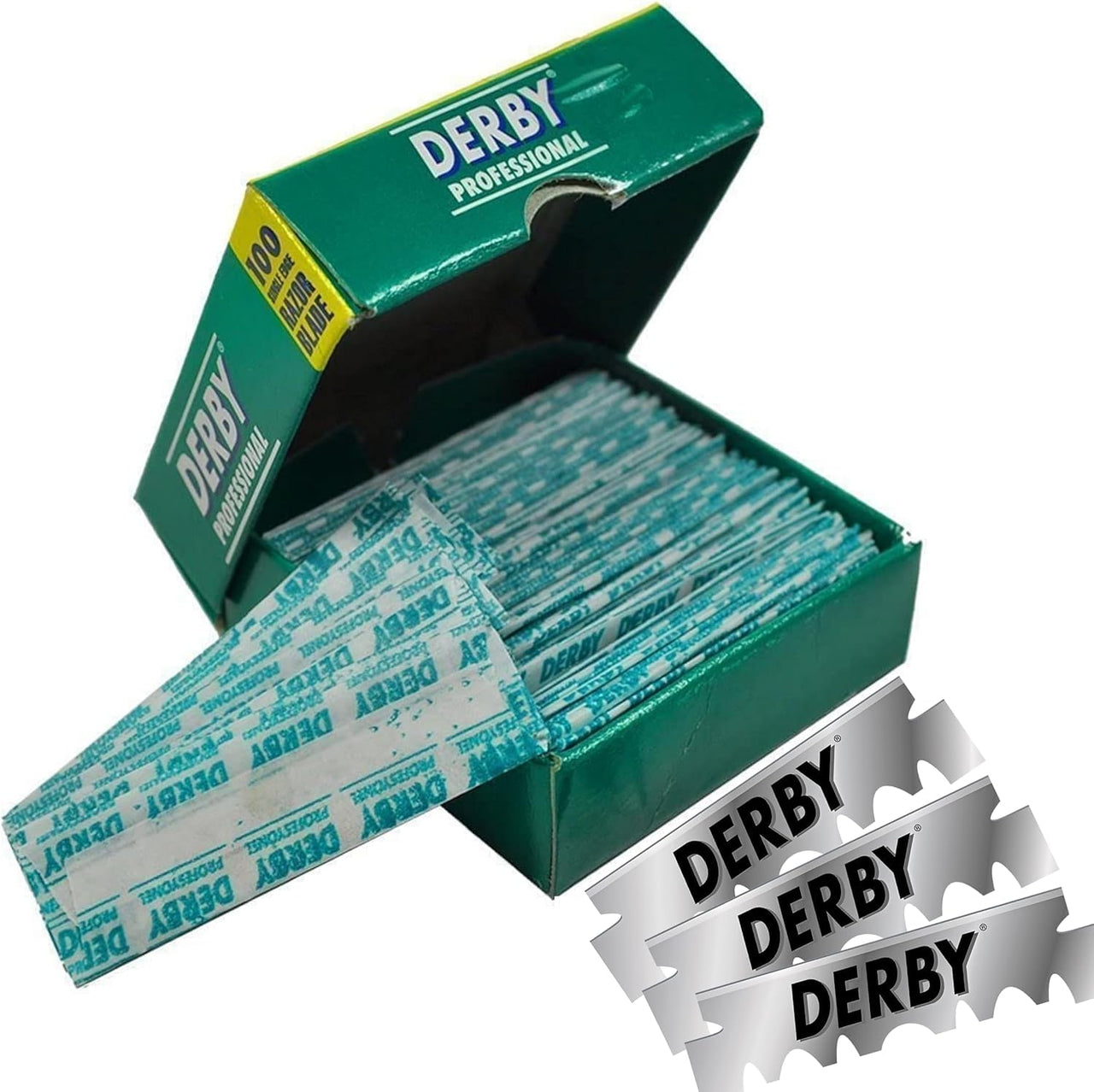 Derby Professional Single Edge Razor Blades 100 Count