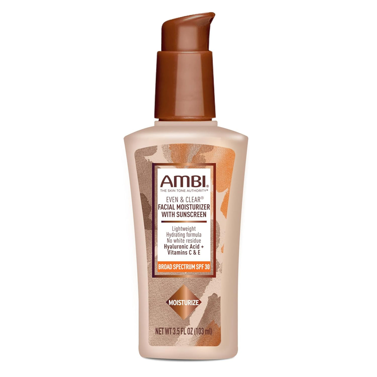 Ambi Even & Clear Facial Moisturizer with Sunscreen Broad Spectrum SPF 30 3.5 Fl. Oz. / 103 mL