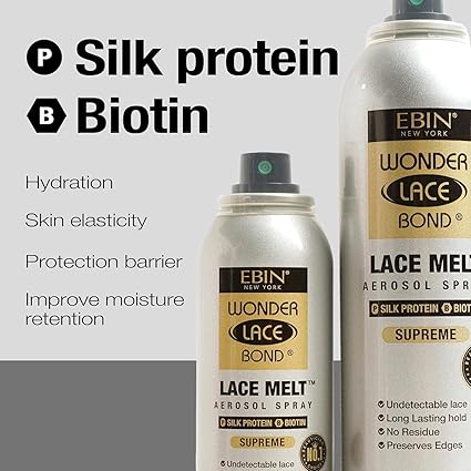 EBIN New York Wonder Lace Bond Lace Melt Spray 4.06 fl. oz. - Elevate Styles