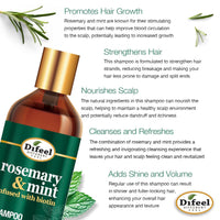Thumbnail for Difeel Rosemary & Mint Strengthening Shampoo 12oz - Elevate Styles