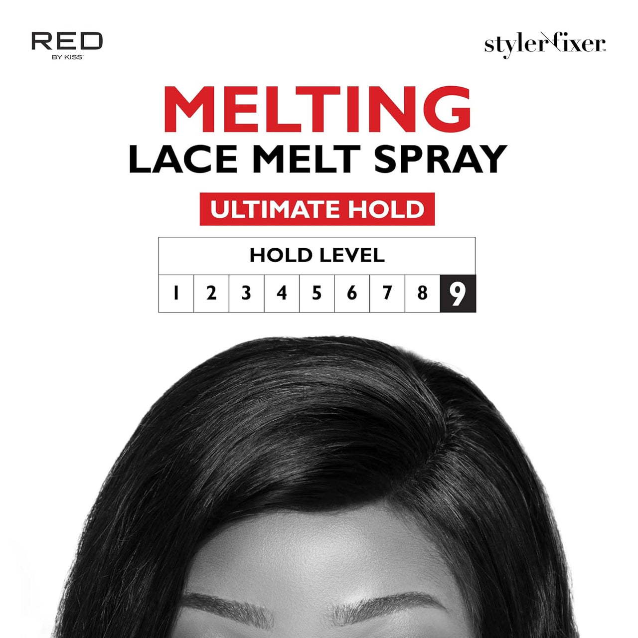 Red by Kiss Styler Fixer Melting Lace Melt Spray Ultimate Hold 2.7 fl. oz. - Elevate Styles