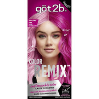 Thumbnail for got2b Color Remix Semi-Permanent Hair Color Shocking Pink – Customizable Pink Hair Dye, Multi-Application