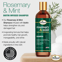Thumbnail for Difeel Rosemary & Mint Strengthening Shampoo 12oz - Elevate Styles