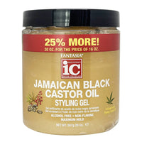 Thumbnail for Fantasia IC Jamaican Black Castor Oil Styling Gel Maximum Hold 20oz - Elevate Styles