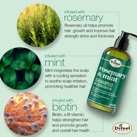 Thumbnail for Difeel Rosemary & Mint Strengthening Shampoo 12oz - Elevate Styles