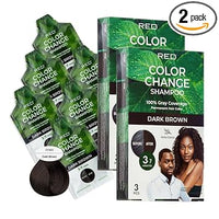 Thumbnail for RED Color Change Shampoo Permanent Hair Color (Dark Brown)3pcs - Elevate Styles