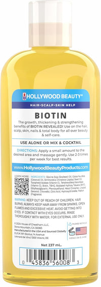 Thumbnail for Hollywood Beauty Biotin 100% Natural Oil Blend 8 oz - Elevate Styles