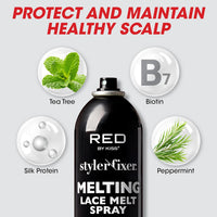 Thumbnail for Red by Kiss Styler Fixer Melting Lace Melt Spray Ultimate Hold 2.7 fl. oz. - Elevate Styles