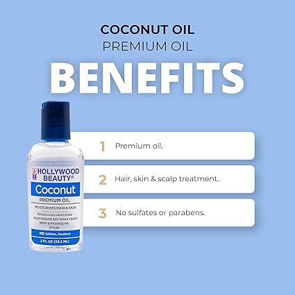 Hollywood Beauty Coconut Premium Oil 2 oz - Elevate Styles