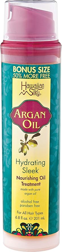 Hawaiian Silky Argan Oil Hydrating Sleek Nourishing Oil Treatment 6.8 fl. oz. - Elevate Styles