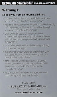 Thumbnail for Duke Original Formula Texturizing Creme Kit For Men Regular Strength - Elevate Styles