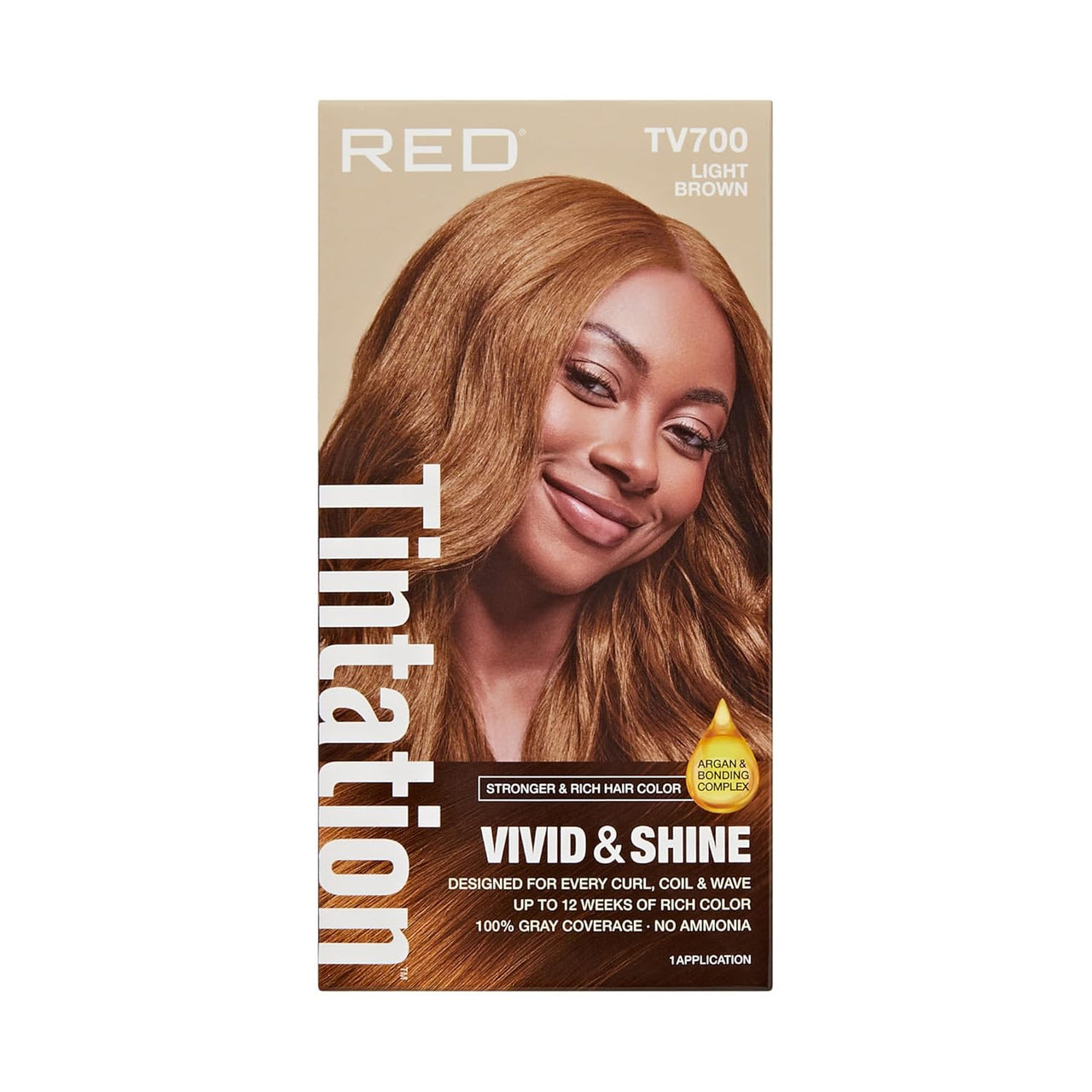 Red Tintation Vivid & Shine Hair Color Light Brown TV700 - Elevate Styles