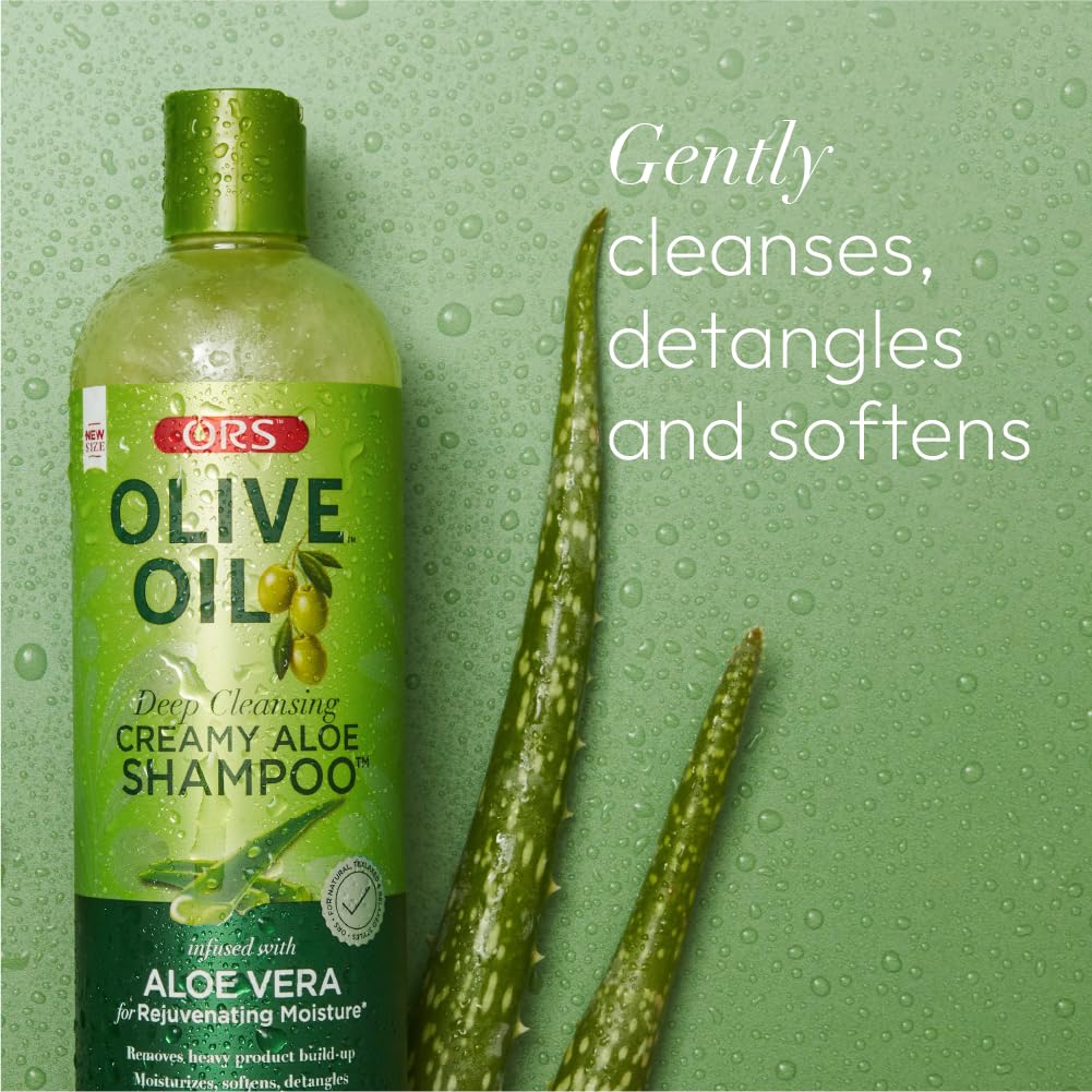 ORS Olive Oil Deep Cleansing Creamy Aloe Shampoo 12.5 fl. oz. - Elevate Styles