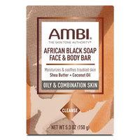 Thumbnail for Ambi African Black Soap Face and Body Bar Oily and Combination Skin 5.3 oz - Elevate Styles