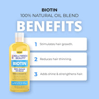 Thumbnail for Hollywood Beauty Biotin 100% Natural Oil Blend 8 oz - Elevate Styles