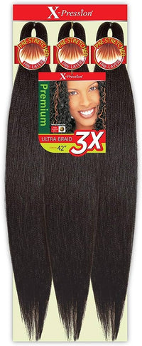 Thumbnail for Outre Synthetic Hair Braids X-Pression Kanekalon 3X Pre Stretched Braid 42